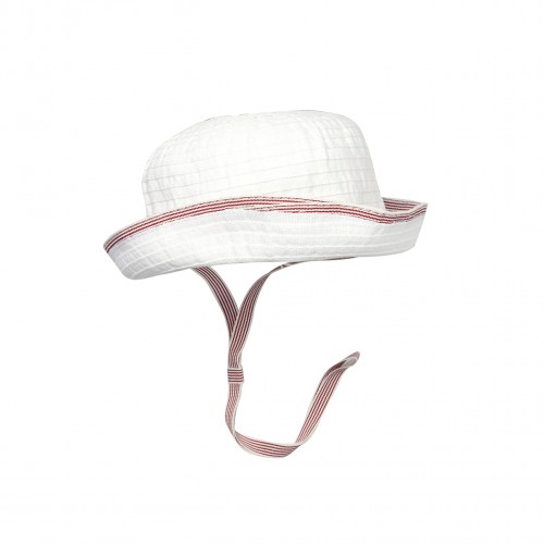 White Grosgrain Sun Hat