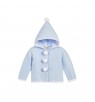 Blue Pom Pom Coat