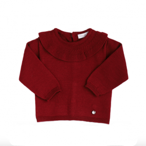 Red Frill Collar Jumper