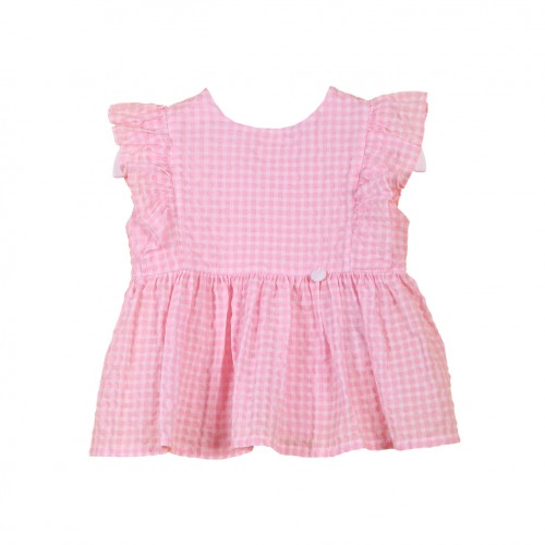 Pink Checked Top