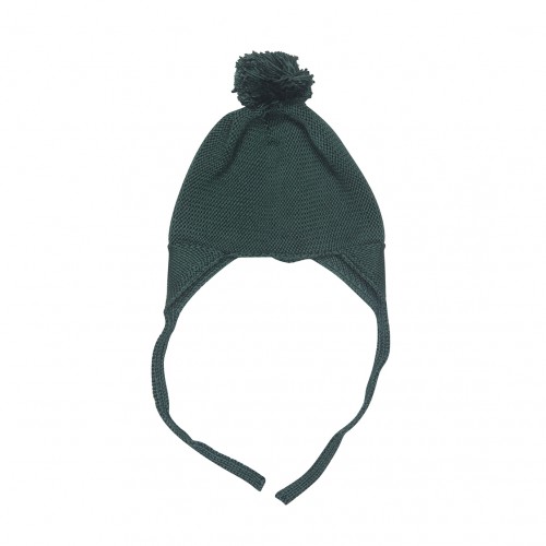 Knit Hat in Bottle Green