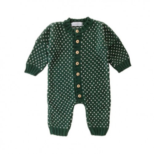  Pickle Dots Knit Romper