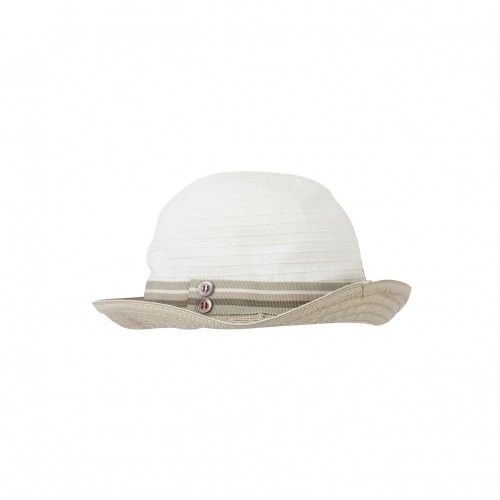White Beige Fedora Hat
