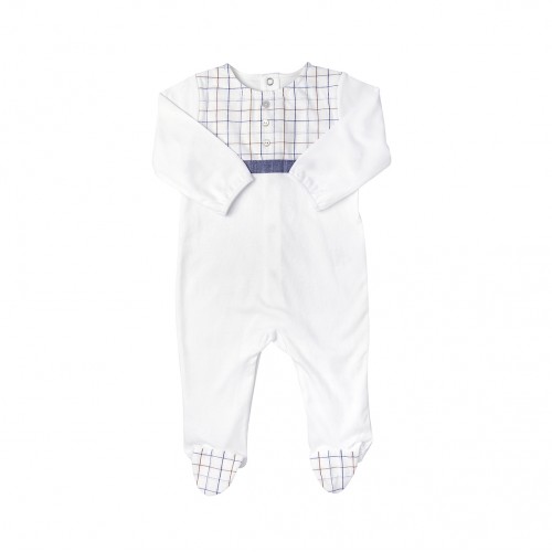 White Checked Bodysuit